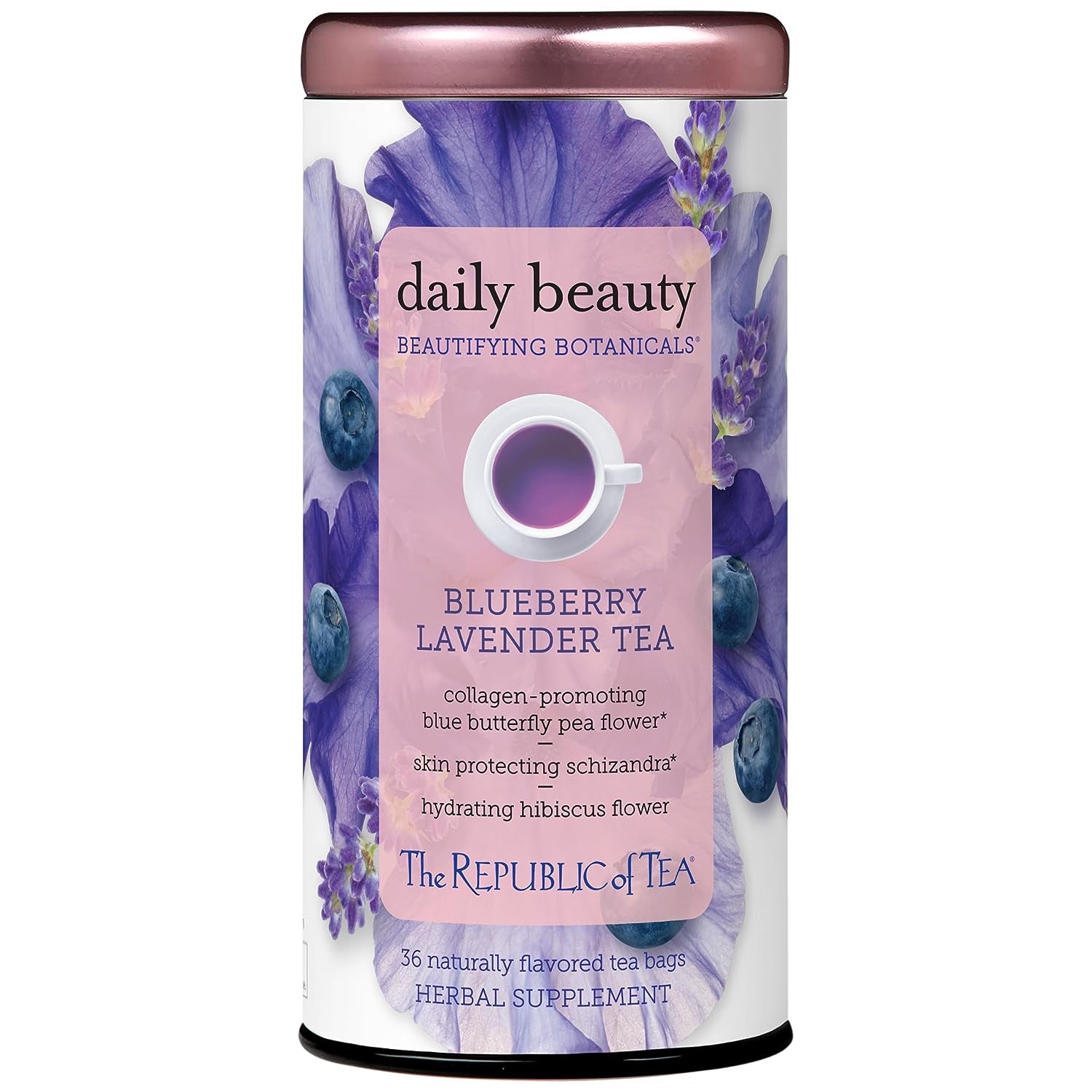 Beautifying Botanicals® Daily Beauty Blueberry Lavender Herbal Tea Bags(36 Count)