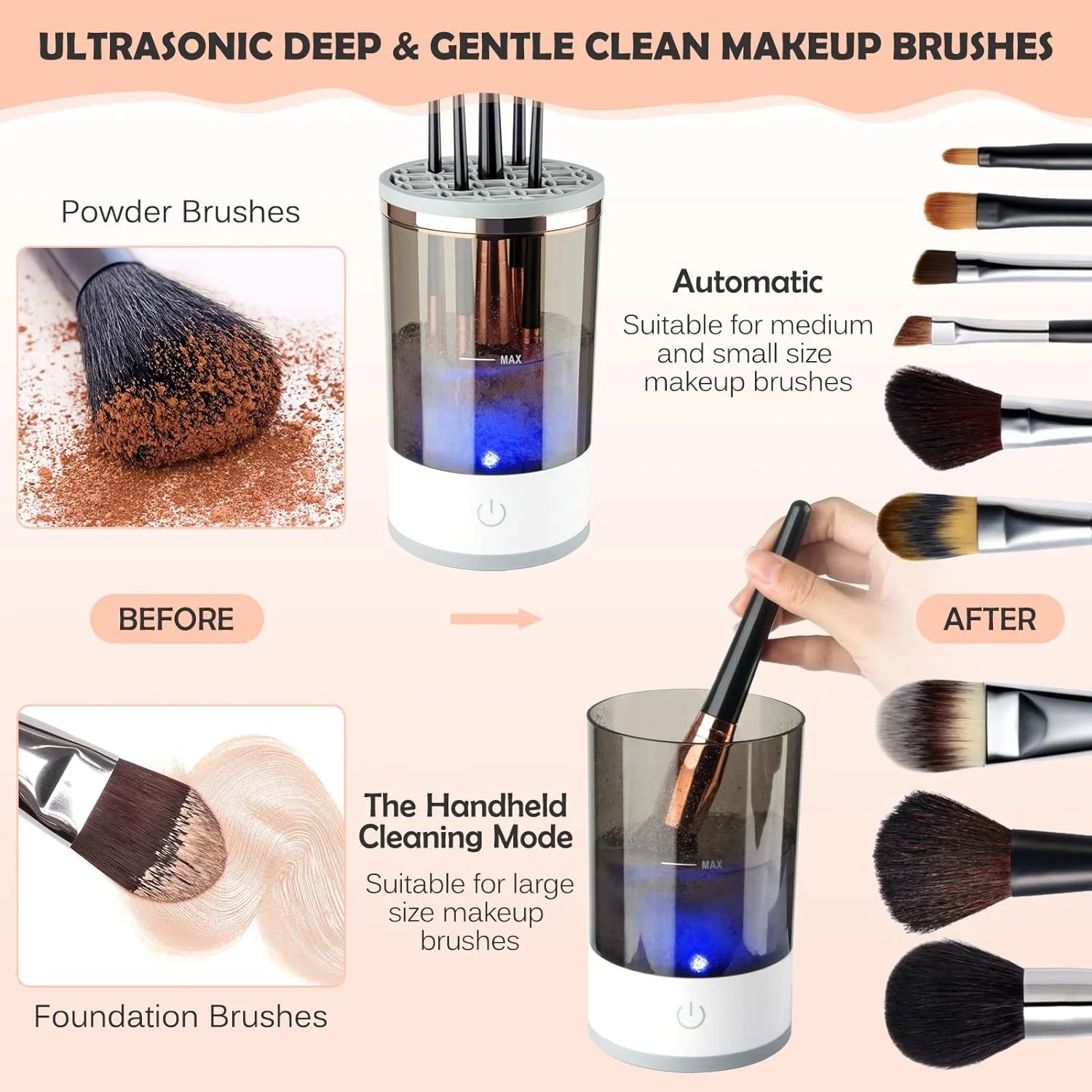 Electric  Cosmetic Brush Cleaner