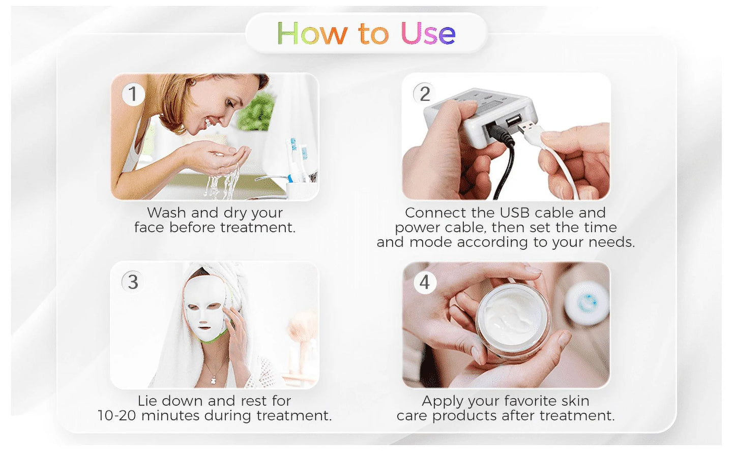  LED Facial Care Light Mask 