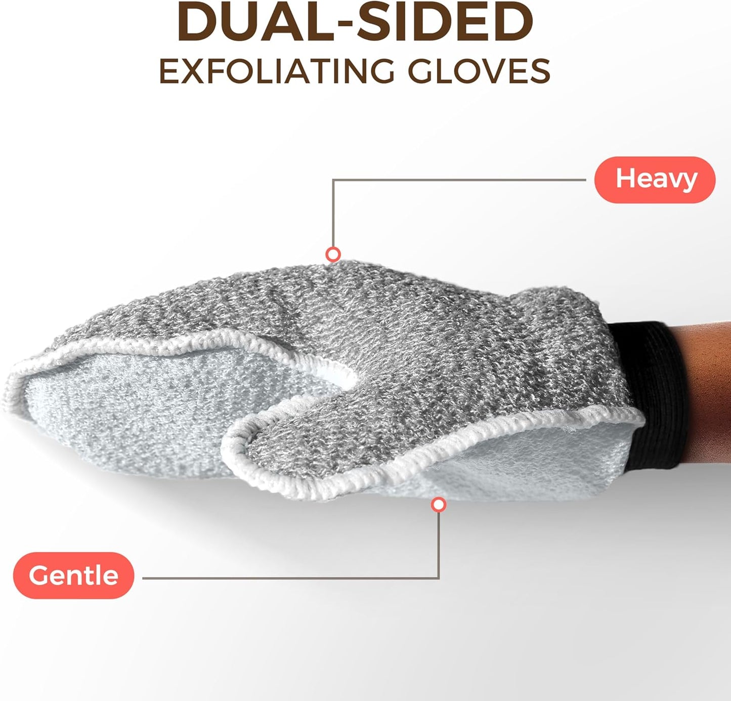 2 Pack Deep Exfoliating Glove with Dual Texture