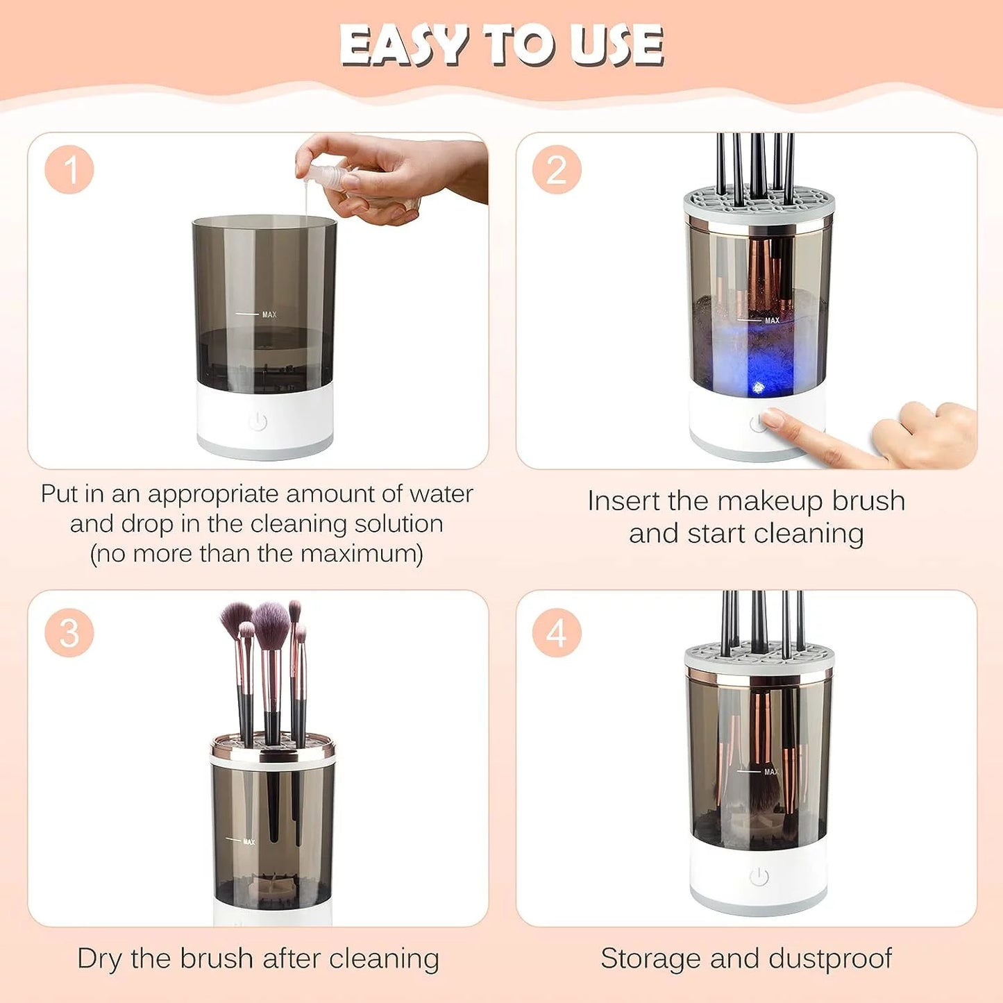 Electric  Cosmetic Brush Cleaner